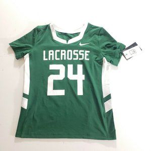 Nike Lacrosse Girls Size Medium Jersey Shirt Green